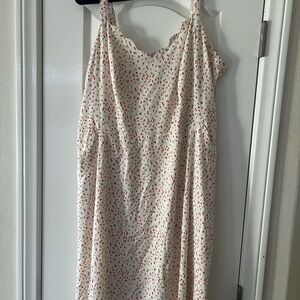 White and Red Polka Dot Dress